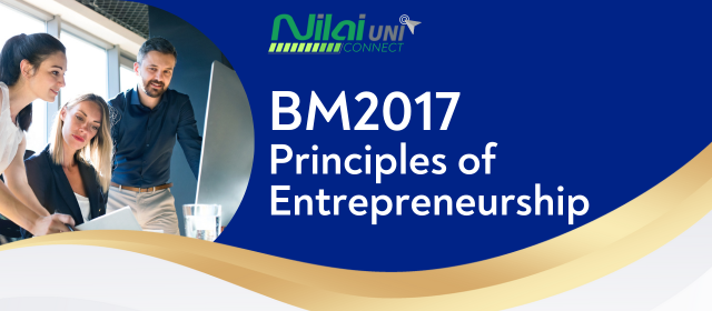 Principles of Entrepreneurship