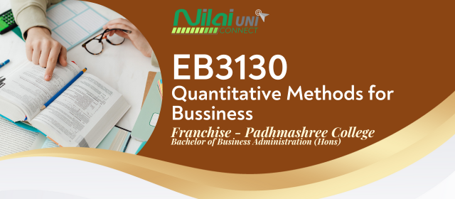 Quantitative Methods for Bussiness