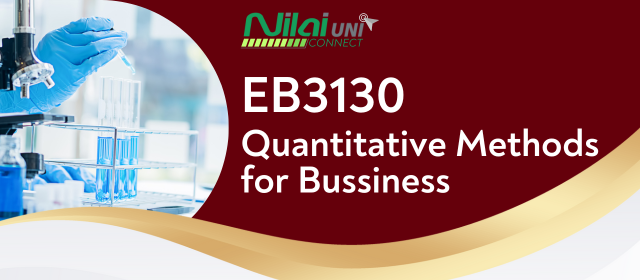 Quantitative Methods for Bussiness