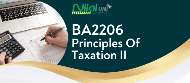Principles Of Taxation II