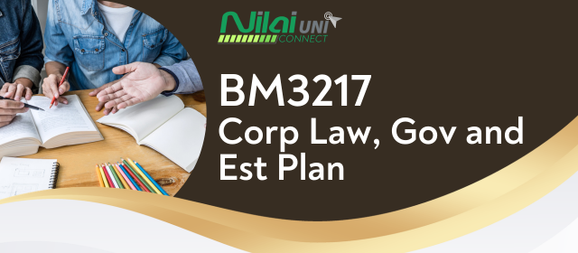 Corp Law, Gov and Est Plan